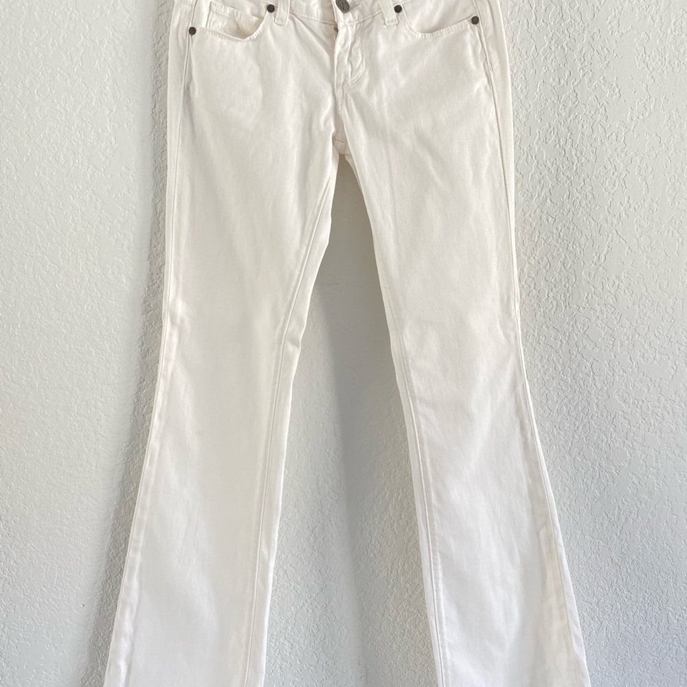 PAIGE Women's Flare Jeans in White
